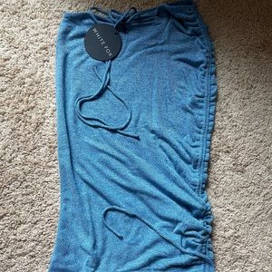 Whitefox Boutique Need The Love Midi Skirt Blue Marle